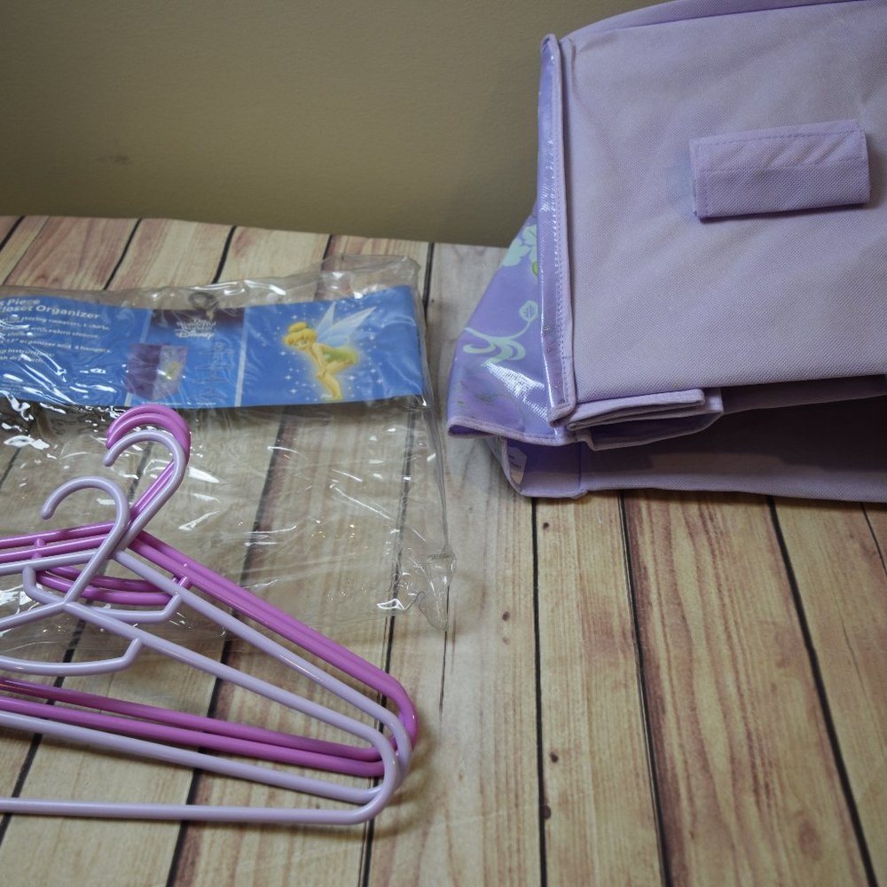 Rare Disney Tinkerbell 5 piece Closet Organizer
